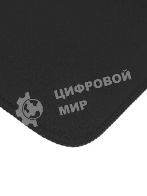 Коврик для мышки Raskat черный S (350x300, резина/ткань, прошитый край)
