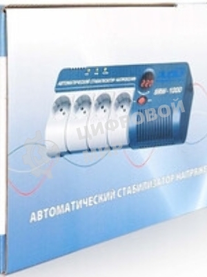Стабилизатор RUCELF SRW-1000-D 1000ВА, диапазон 140-270,однофазный,управление релейное, дисплей,точность 220+-6%, КПД 98%.