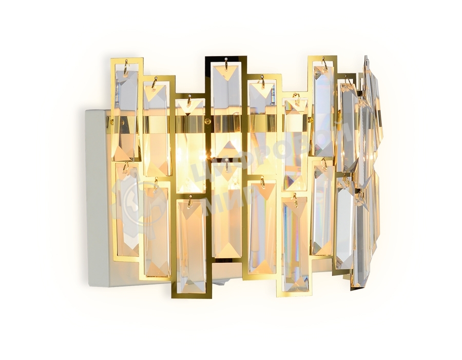 Светильник Ambrella light TR5055 GD/WH/CL золото/белый/прозрачный E14/2 max 40W 250*200*140
