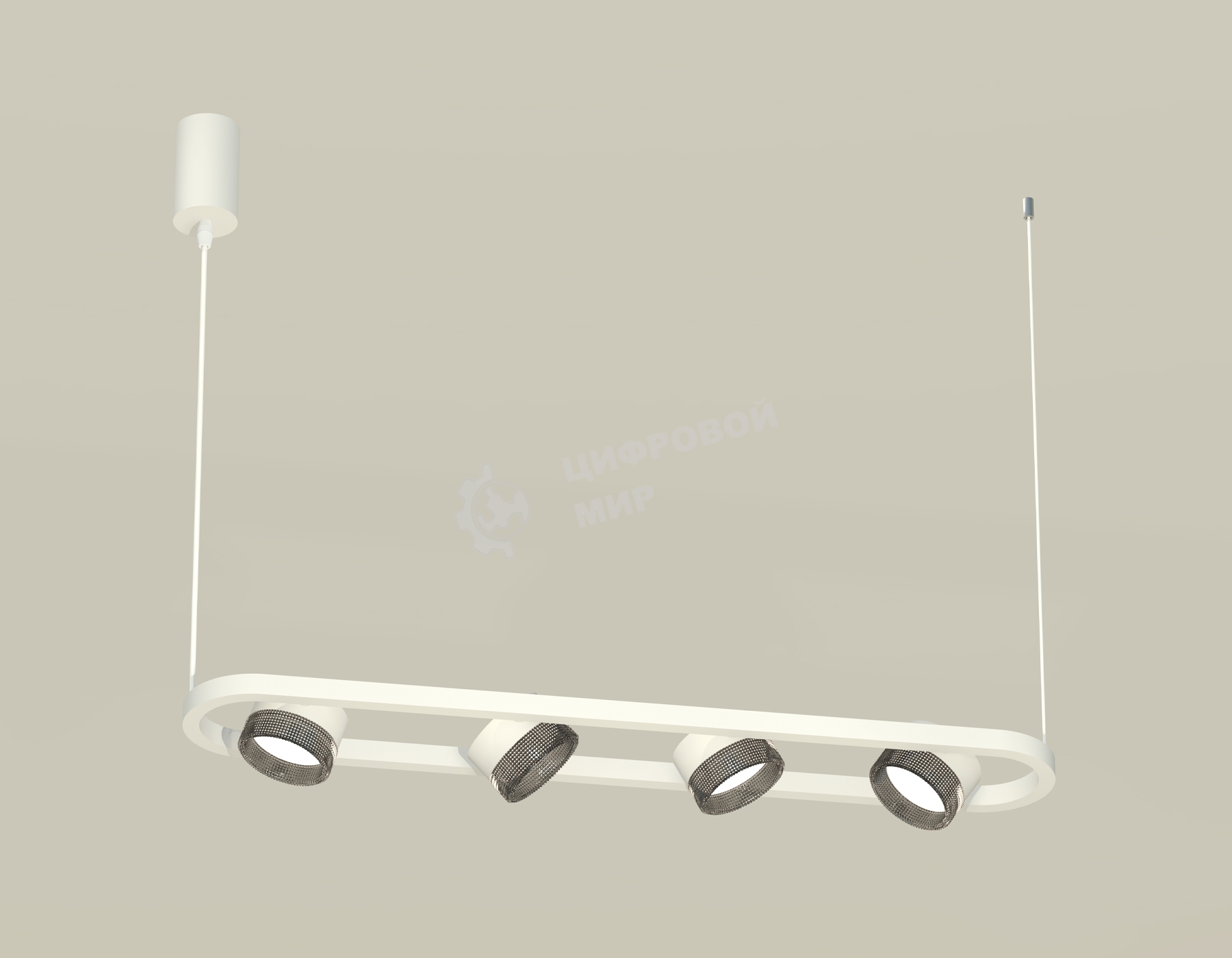Светильник Ambrella light XB9163200/4 SWH/BK белый песок/тонированный GX53 (C9163, N8484)