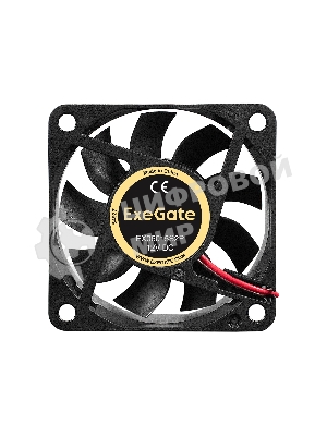 Вентилятор 12В DC ExeGate EX06015S2P (60x60x15 мм, Sleeve bearing (подшипник скольжения), 2pin, 3500RPM, 24dBA)