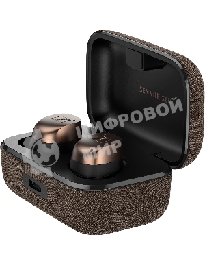 Гарнитура внутриканальные Sennheiser Momentum True Wireless 4 черный/медный беспроводные bluetooth в ушной раковине (700367 MTW4 BLACK COPPER)