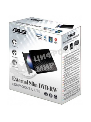 Оптический привод внешний DVD-RW Asus SDRW-08D2S-U белый USB внешний RTL