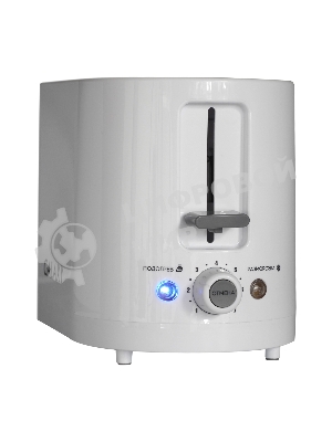 Тостер Galaxy Line GL 2908, белый, пластик, 800 Вт