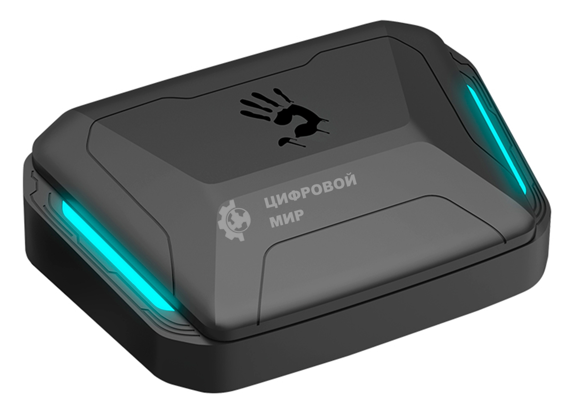 Гарнитура проводная с микрофоном A4Tech Bloody M70 черный/синий вкладыши BT в ушной раковине (M70 BLACK+BLUE)