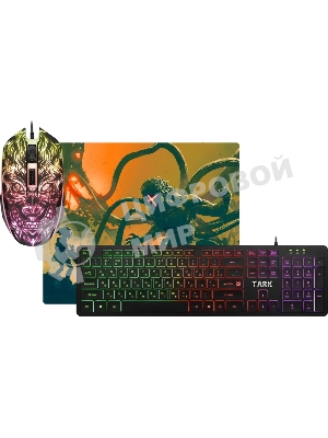 Комплект клавиатура+мышь Defender Tark C-779 проводной, USB, 2400 DPI, чёрный