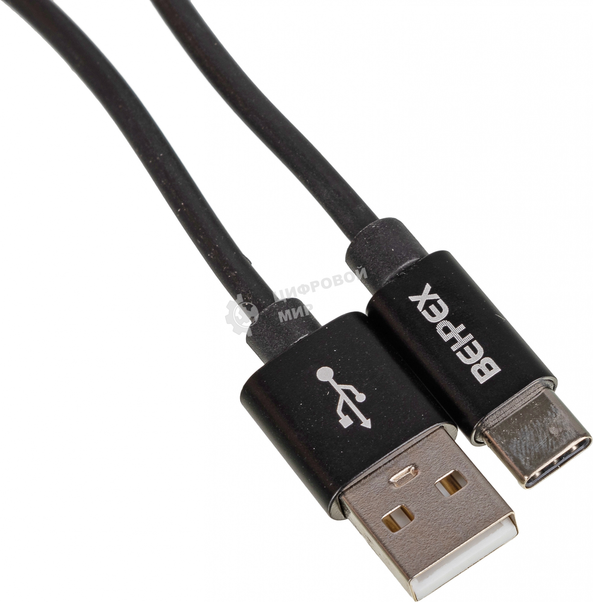 Кабель USB (m)-USB Type-C (m) 1м черный