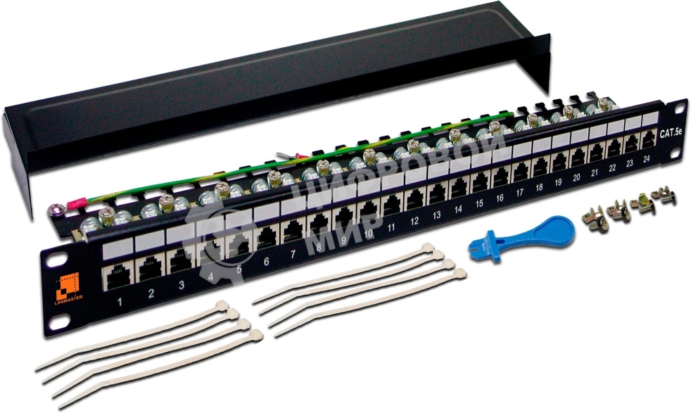 Патч-панель Lanmaster LAN-PPL24S5E 19