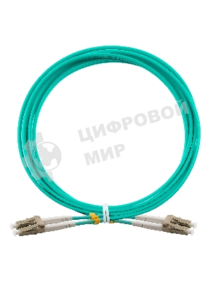 Патч-корд волоконно-оптический ExeGate FC-D-503-LC-LC-3M-LSZH (Шнур ВО MM 50/125 (OM3), LC/UPC-LC/UPC, Duplex, LSZH, 3м)