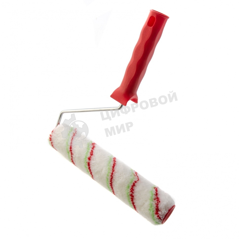 Валик Сибртех Эмали, 250 мм, ворс 12 мм, D 36 мм, D ручки 6 мм, полиамид, полиакрил