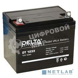 Батарея Delta DT 1233 (33 А\ч, 12В) свинцово- кислотный аккумулятор