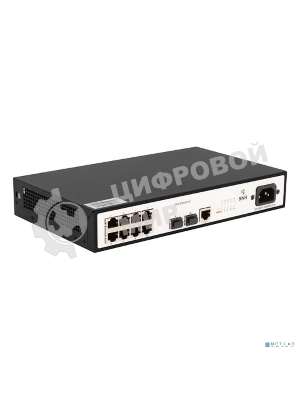 Коммутатор управляемый SNR уровня 2, 8 портов 10/100/1000Base-T и 2 порта 100/1000BASE-X (SFP)