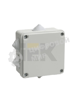 Коробка распаячная ОП 100х100х50 IP44 KM41233 (6 каб. ввод.) IEK UKO11-100-100-050-K41-44