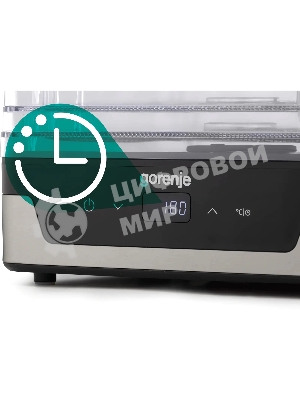 Сушка для фруктов и овощей Gorenje FDK400DE 5под. 240Вт нержавеющая сталь