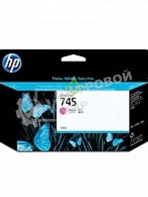 Картридж струйный HP 745 пурпурный для HP DesignJet, 130ml