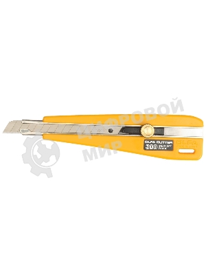 Канцелярский нож OLFA OL-300 пластик нерж.сталь 0.9см