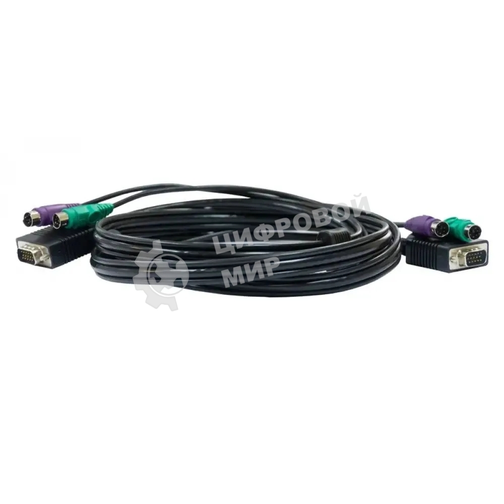 Набор кабелей D-LINK DKVM-CB3 для DKVM - 2хPS/2,1xVGA, 3м