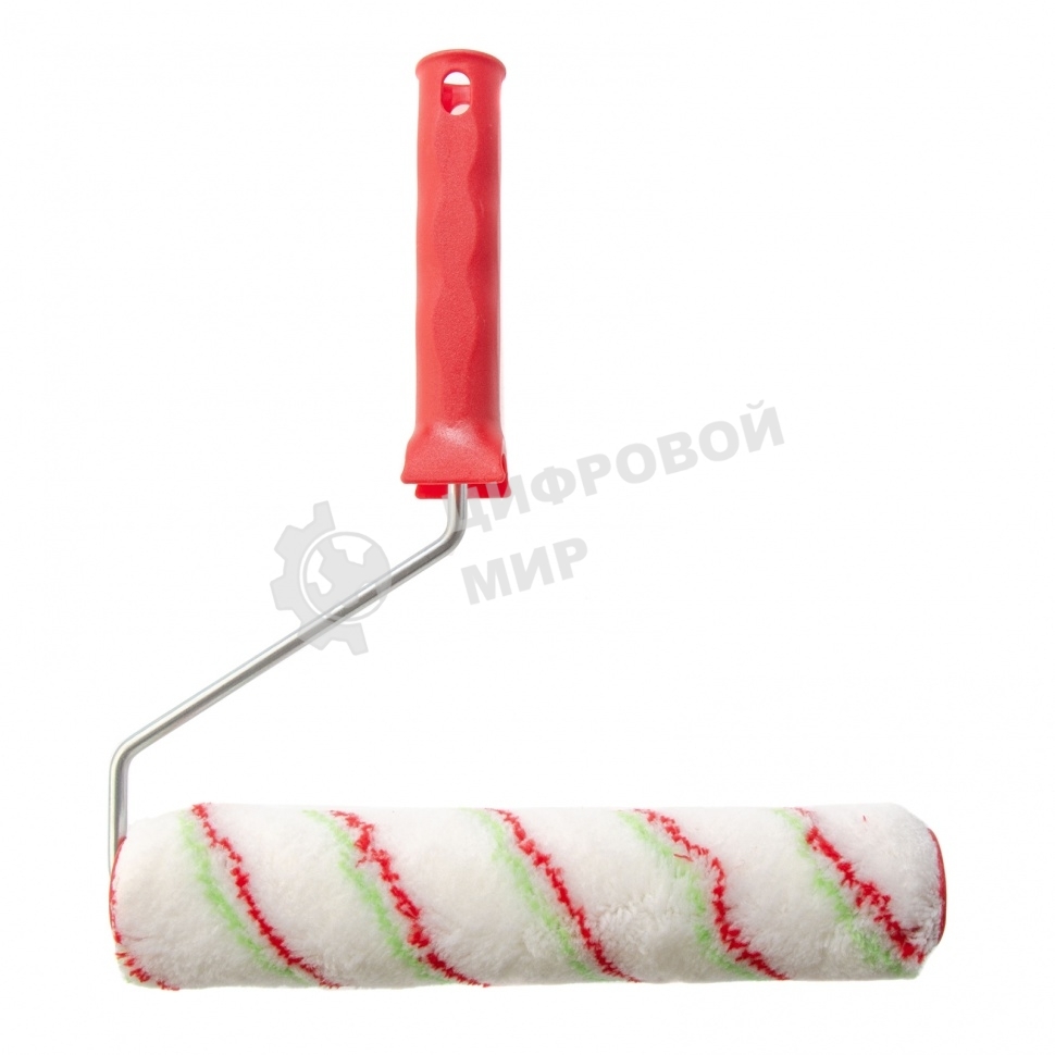 Валик Сибртех Эмали, 250 мм, ворс 12 мм, D 36 мм, D ручки 6 мм, полиамид, полиакрил