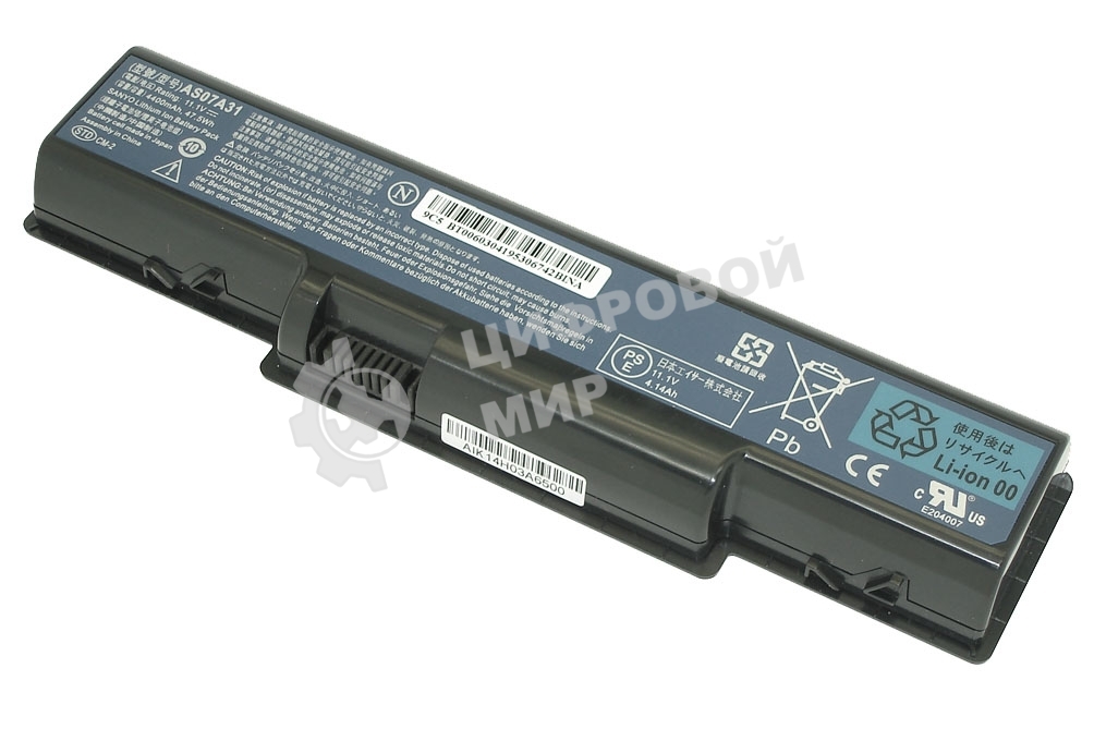 Аккумуляторная батарея для ноутбука Acer Aspire 4710 4400mah черный