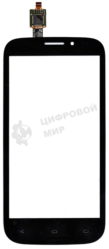 Сенсорное стекло (тачскрин) для Fly IQ4404 Spark, черное