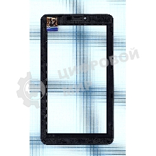 Сенсорное стекло (тачскрин) для Irbis TZ53, черное с рамкой