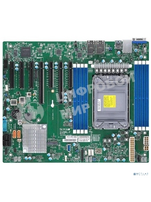 Материнская плата серверная SuperMicro X12SPL-F-B, сокет LGA4189, Intel C621A, DDR4 ECC, 8xDDR4, 2xPCIe 4.0 x16, 5xPCIe x8, 10xSATA, 1xM.2, 2xUSB 3.2, 2xUSB 2.0, 2xRJ-45, VGA, ATX