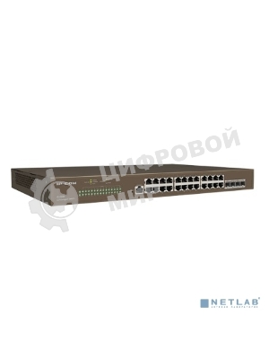Коммутатор управляемый в стойку, 24*1Gbit RJ45, 4*SFP 1Gbit,console port IP-COM G3328F