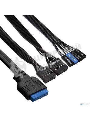 Компьютерный корпус Miditower ExeGate AA-442U2 (ATX, без БП, 1хUSB+2хUSB 3.0, аудио, черный)