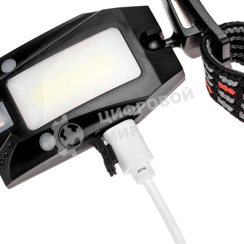 Фонарь налобный Rexant сверхлегкий с прищепкой