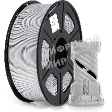 Пластик для принтера 3D Cactus CS-3D-PETG-1KG-SILVER PETG d1.75мм 1кг L316м 1цв.