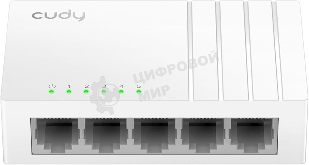 Коммутатор 5-Port Gigabit Desktop Switch, 5 10/100/1000M RJ45 Ports, Loop Detection, Desktop Plastic Case, Power Saving, Plug & Play, Wall-Mount, Power Adapter Not Included