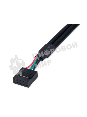 Планка USB 2.0 на заднюю панель низкопрофильная Cablexpert CCUSBRECEPTACLE-LP, 2 порта USB