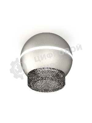 Светильник Ambrella Light XS1103020 SSL/BK серебро песок/тонированный MR16 GU5.3 LED 3W 4200K (C1103, N7192)