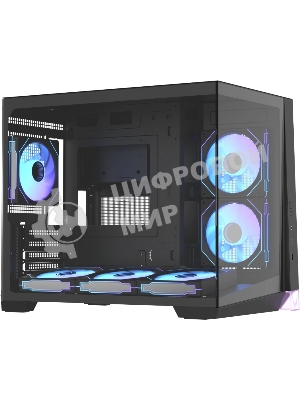 Корпус Formula Crystal Z4M черный без БП mATX 9x120mm 1xUSB3.0 audio bott PSU