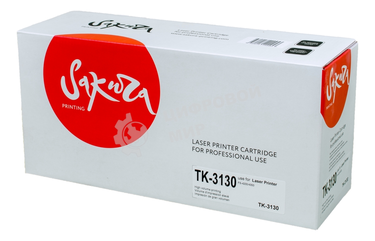 Картридж лазерный Sakura TK3130 для Kyocera Mita FS-4200/4300, черный, 25000 к.