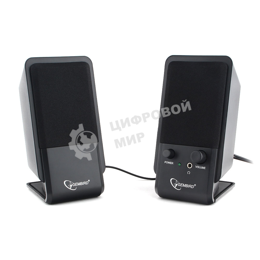 Акустическая система Gembird SPK-510, черный, 6 Вт, рег. громкости, разъем для наушников,USB-питание
