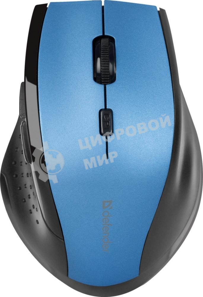 Мышь беспроводная Defender Accura MM-365 синий, 1600 dpi, радиоканал, USB, кнопки - 6