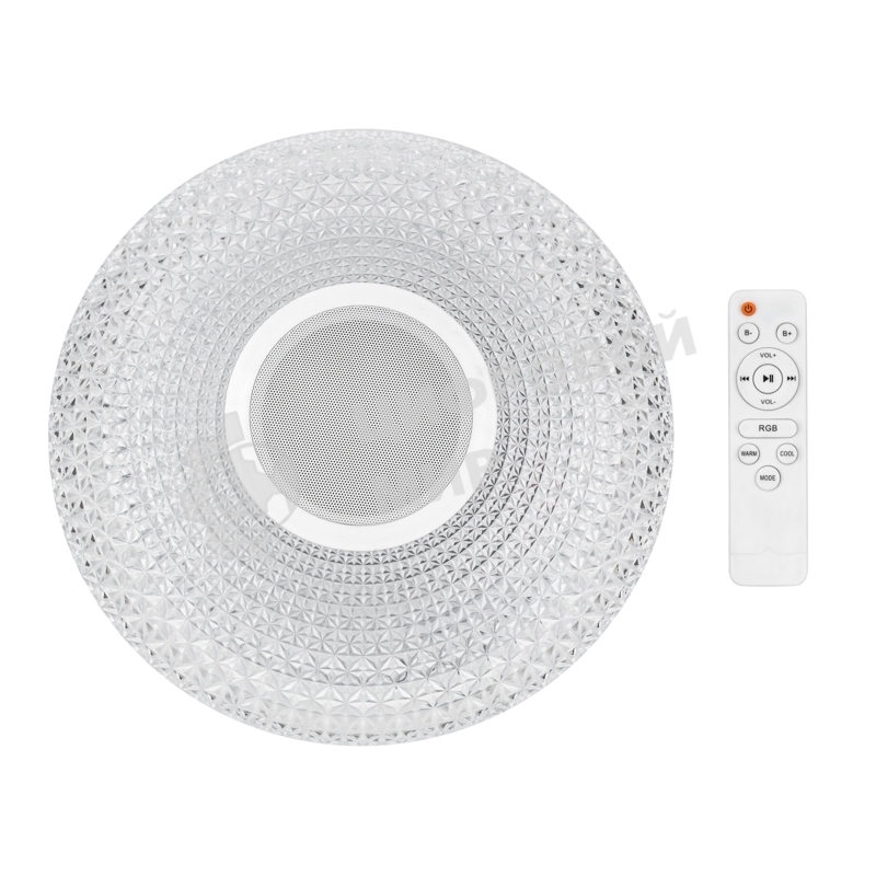 Светильник настенно-потолочный Rexant Satori Melody 2700-6500 K RGb Bluetooth Sound с пультом и APP LED