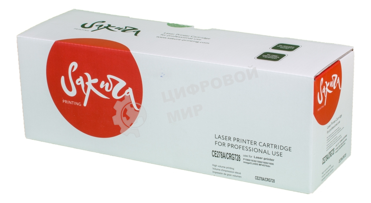 Картридж лазерный Sakura CE278A/CRG728 для HP LJ Р1566/Р1606W/M1536dnf MFP; Canon iC MF4420/4430/4120/4412/4410/4452/4450/4550/4570/4580/D520, черный, 2100 к.