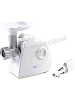 Мясорубка электрическая Ротор ЭМШ 35/300-2 белый, 1500 Вт, 0.6 кг/мин, насадки - 2