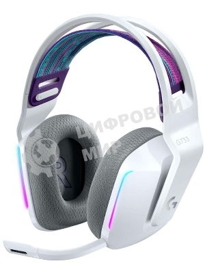 Гарнитура беспроводная LOGITECH G733 LIGHTSPEED Wireless RGb Gaming Headset - белый - 2.4GHZ - EMEA