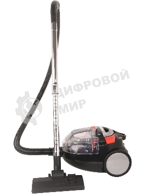 Пылесос Hyundai HYV-C3077 черный, 380/2000 Вт, уборка сухая, пылесборник контейнер 1.5 л