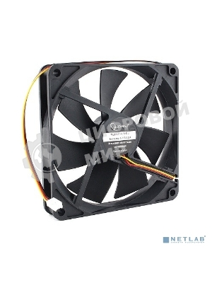 Вентилятор Gembird D14025HM-3 140x140x25, гидродинамический, 3 pin, провод 40 см 80