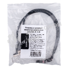 Планка USB 2.0 на заднюю панель низкопрофильная Cablexpert CCUSBRECEPTACLE-LP, 2 порта USB