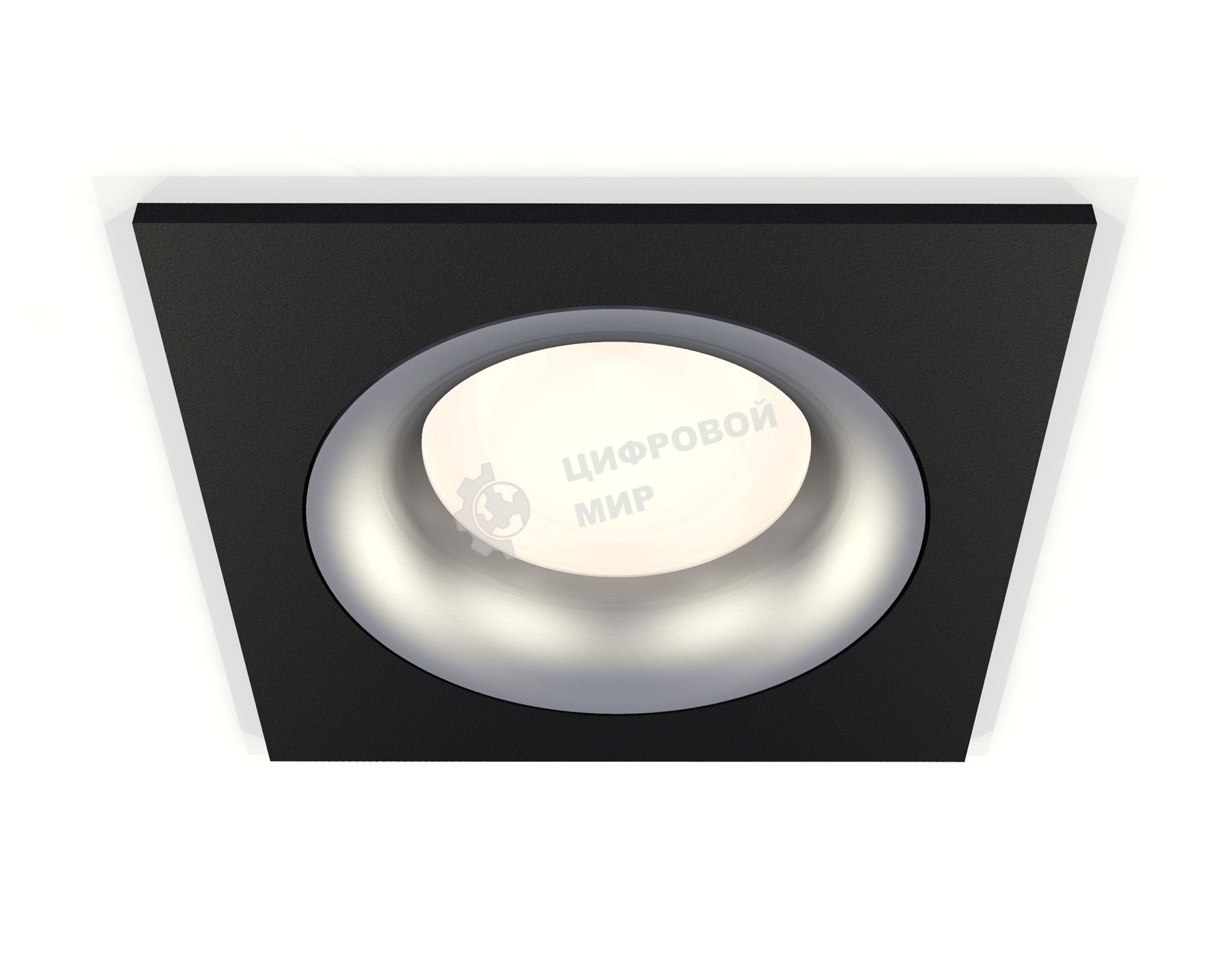 Комплект встраиваемого светильника Ambrella light XC7632004 SBK/MCH черный песок/хром матовый MR16 GU5.3 (C7632, N7013)