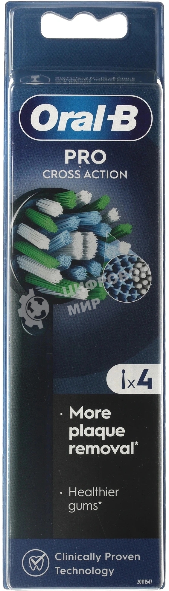 Насадка для зубных щеток Oral-B Pro Cross Action (упак.:4шт)