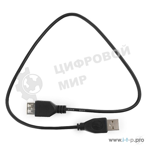 Кабель удлинительГарнизонUSB 2.0, AM/AF, 0.5м, пакет (GCC-USB2-AMAF-0.5M)