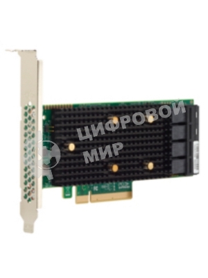 Адаптер HBA SAS 9400-16i SGL (05-50008-00), PCIe 3.1 x8 LP, Tri-Mode SAS/SATA/NVMe 12G HBA, 16port(2*int SFF8643), 3416 IOC