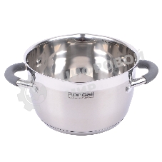 Кастрюля Rondell RDS-023 с\кр 18 см, (2,3л) Flamme (нерж.сталь 18/10,ручки из нерж.стали со вставкой силикон)