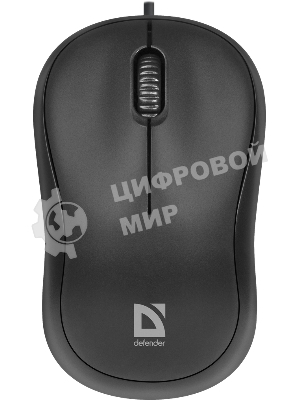Мышь проводная Defender Patch MS-759 черный, 1000 dpi, USB, кнопки - 3